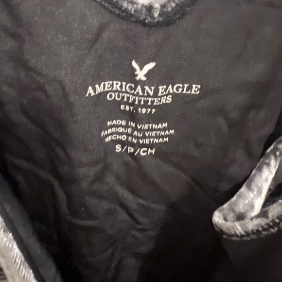 American Eagle silver velvet top - Picture 2 of 2